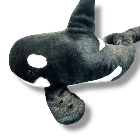Shamu Killer Whale Plush Pillow Stuffed Animal Nursery Ocean Shower SeaWorld 19" - Picture 1 of 8